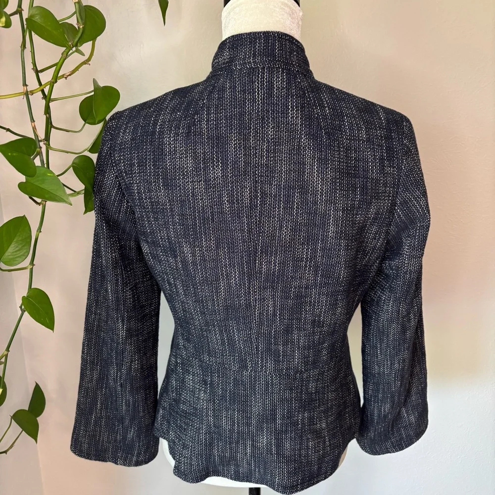 Banana Republic Blue Military Style Jacket/Blazer Size 4